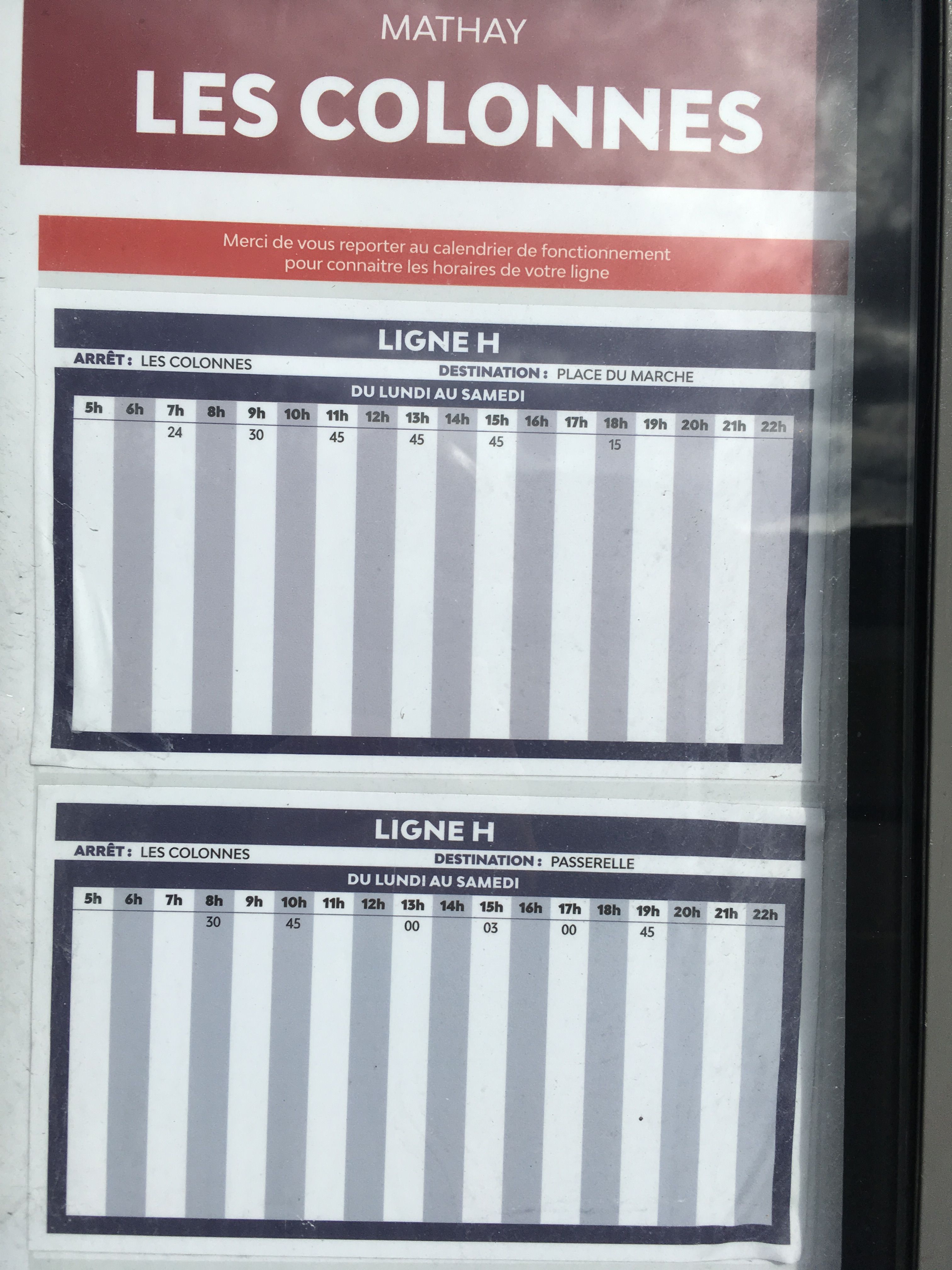 Horaire bus